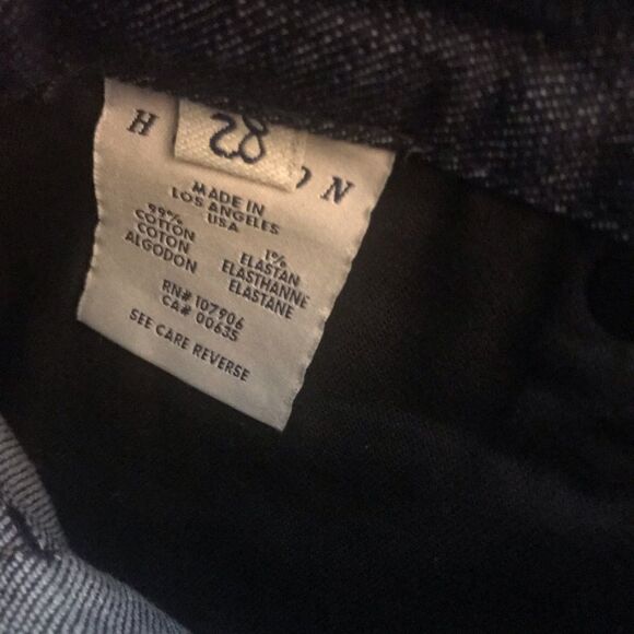 Hudson dark wash skinny stretch jeans 28 - Picture 4 of 8